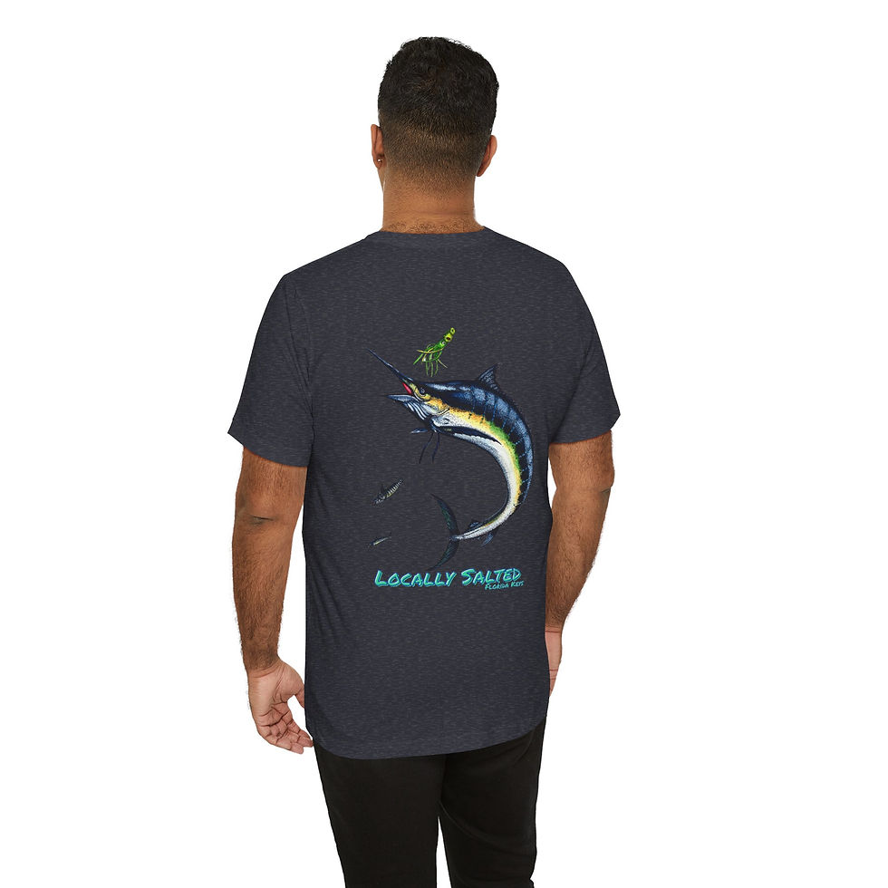 Thumbnail: Locally Salted Blue Marlin Unisex Short Sleeve T-Shirt