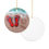 Thumbnail: Love The Keys Ceramic Decoration Ornament, (1pc)