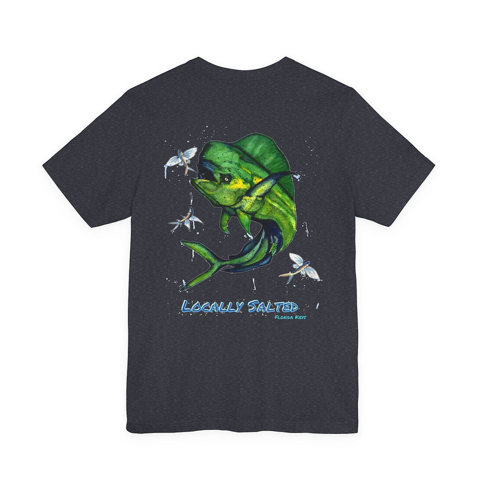 Thumbnail: Locally Salted Mahi Mahi Unisex Short Sleeve T-Shirt