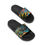 Thumbnail: Men's Locally Salted Slide Sandals Palm leaf design