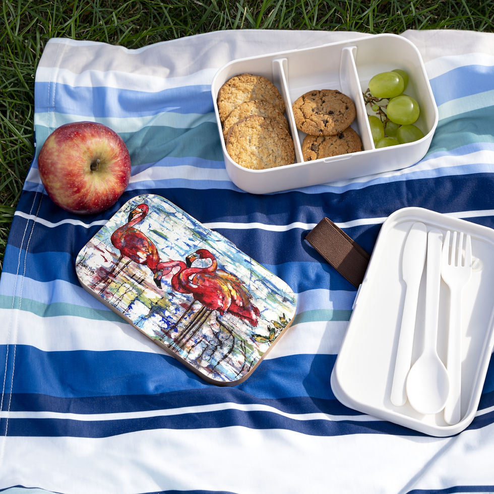 Thumbnail: Bento Lunch Box Locally Salted Branded flamingo Image