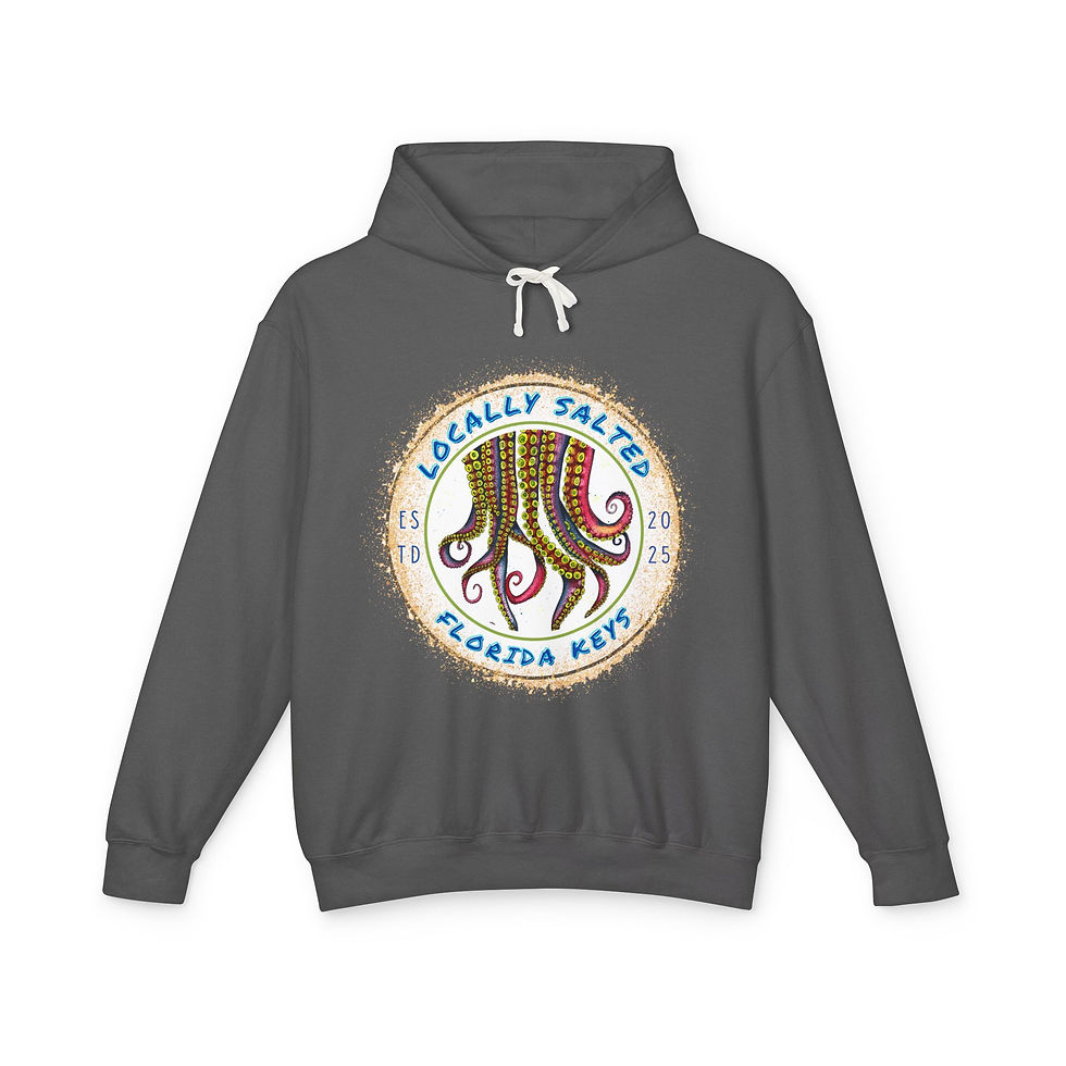 Thumbnail: Locally Salted Tentacles Unisex Lightweight Hooded Sweatshirt
