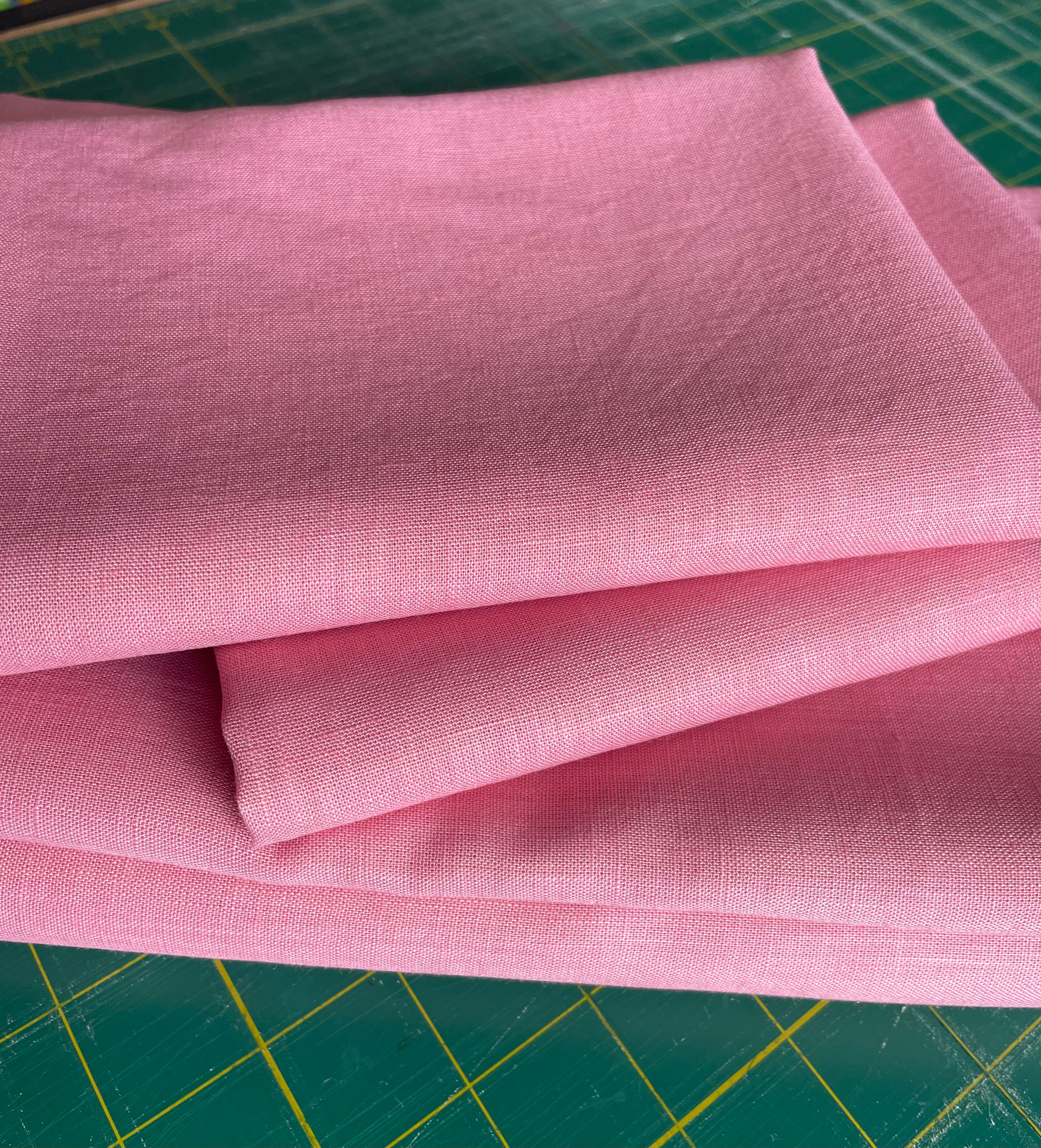 Linen Blend, Medium Blush Pink