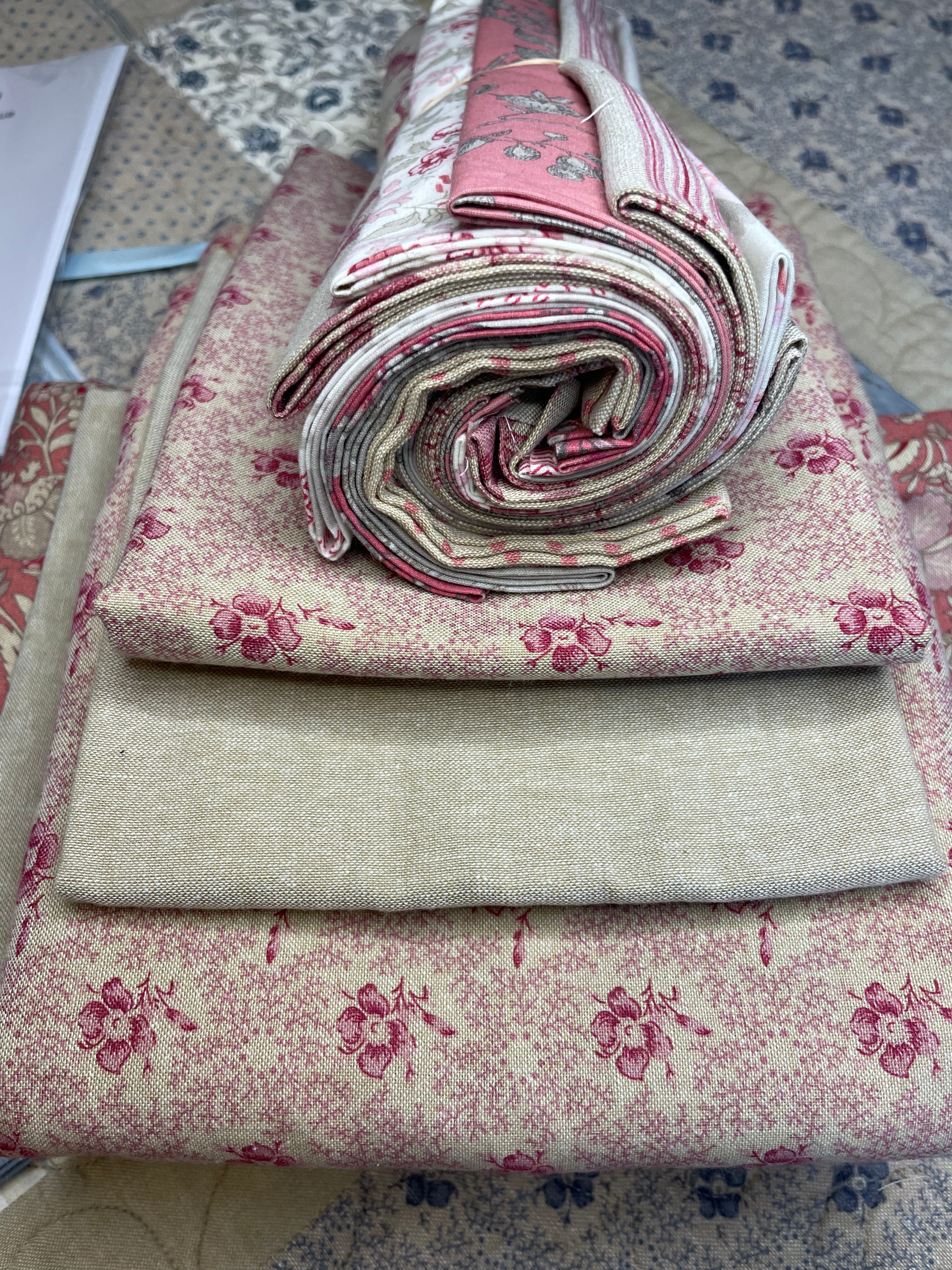Red Double  Quilt Kit (Rosine Red Border)
