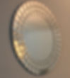 Modern round framed mirror