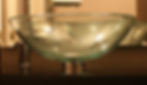 Crystal clear glass vessel sink
