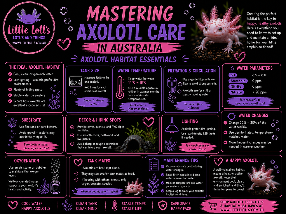 Mastering Axolotl Care in Australia: Axolotl Habitat Essentials