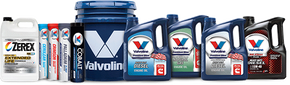 Zerex anti-freeze and Valvoline greases and oils