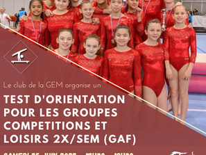 Test d'orientation / Détection GAF