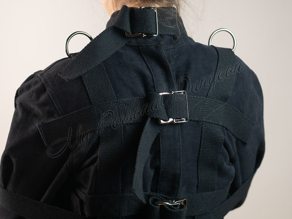 Thumbnail: Heavy straitjacket for BDSM play. Medical bondage. Dungeon restraints. Kinky