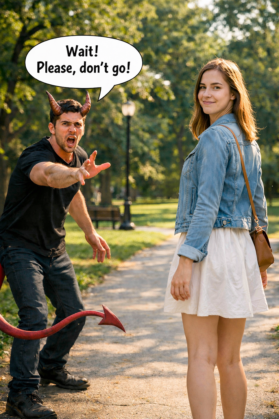 woman walking away from another bad romantic match