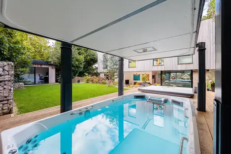 Box House rear elevation through resistance pool