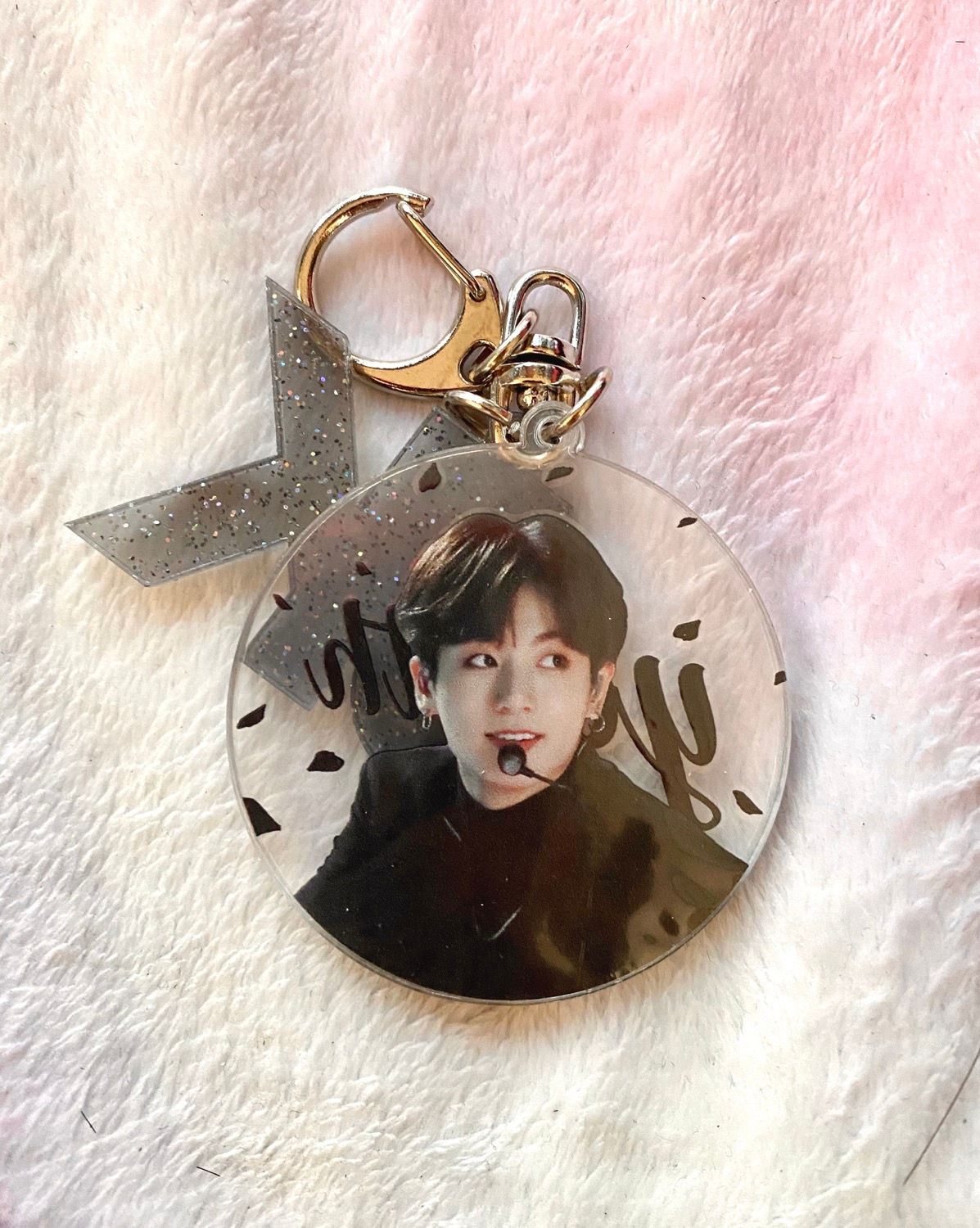 JUNGKOOK BLACK ACRYLIC KEYRING