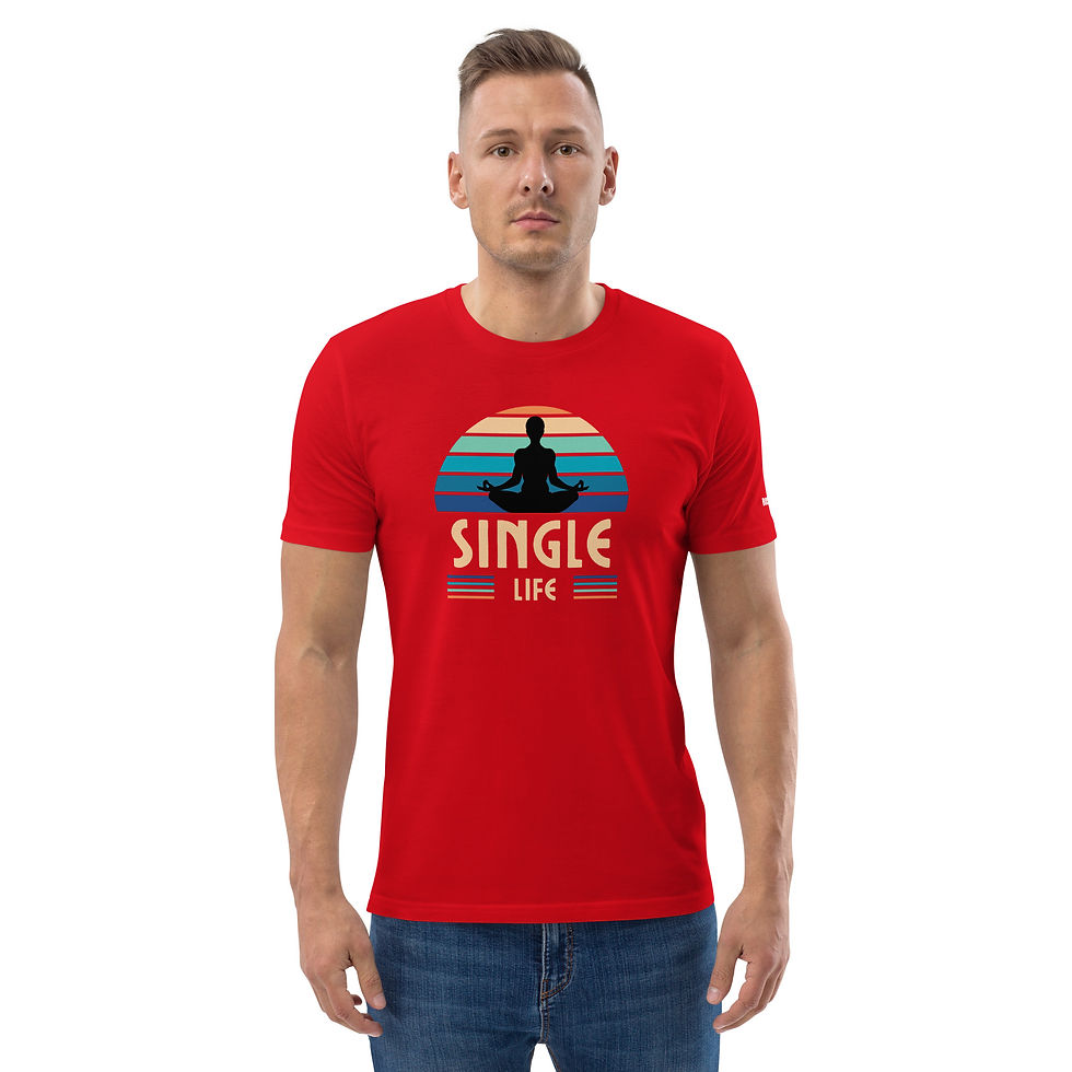 Thumbnail: Unisex organic cotton t-shirt Single Life