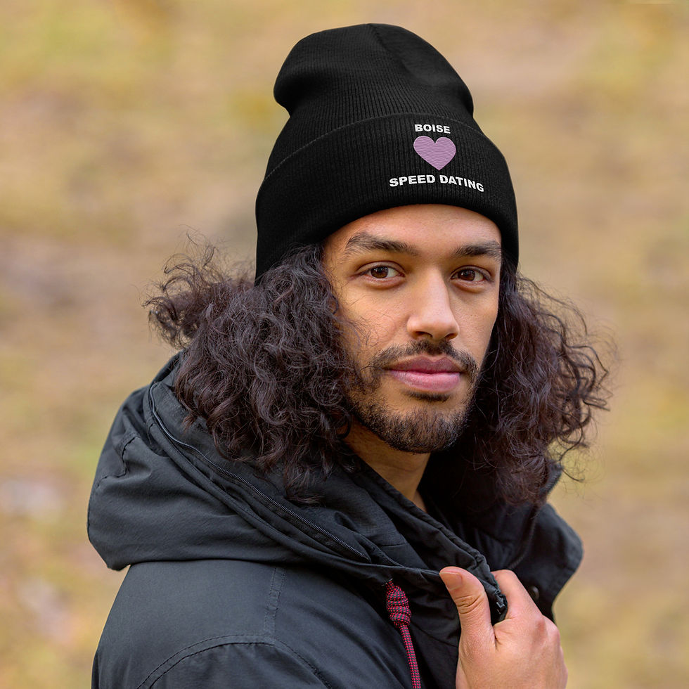 Thumbnail: Cuffed Boise Speed Dating Logo Beanie