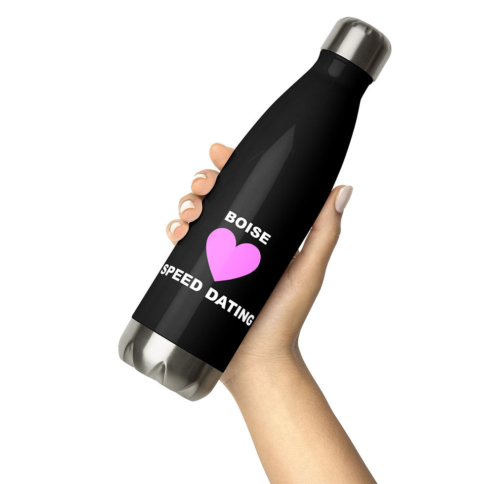 Thumbnail: Stainless steel water bottle Boise Speed Dating Logo