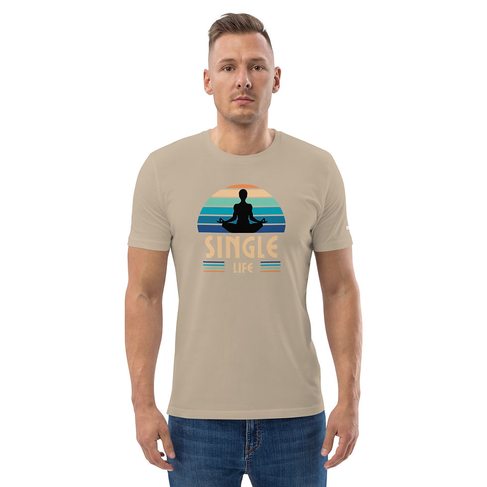 Thumbnail: Unisex organic cotton t-shirt Single Life