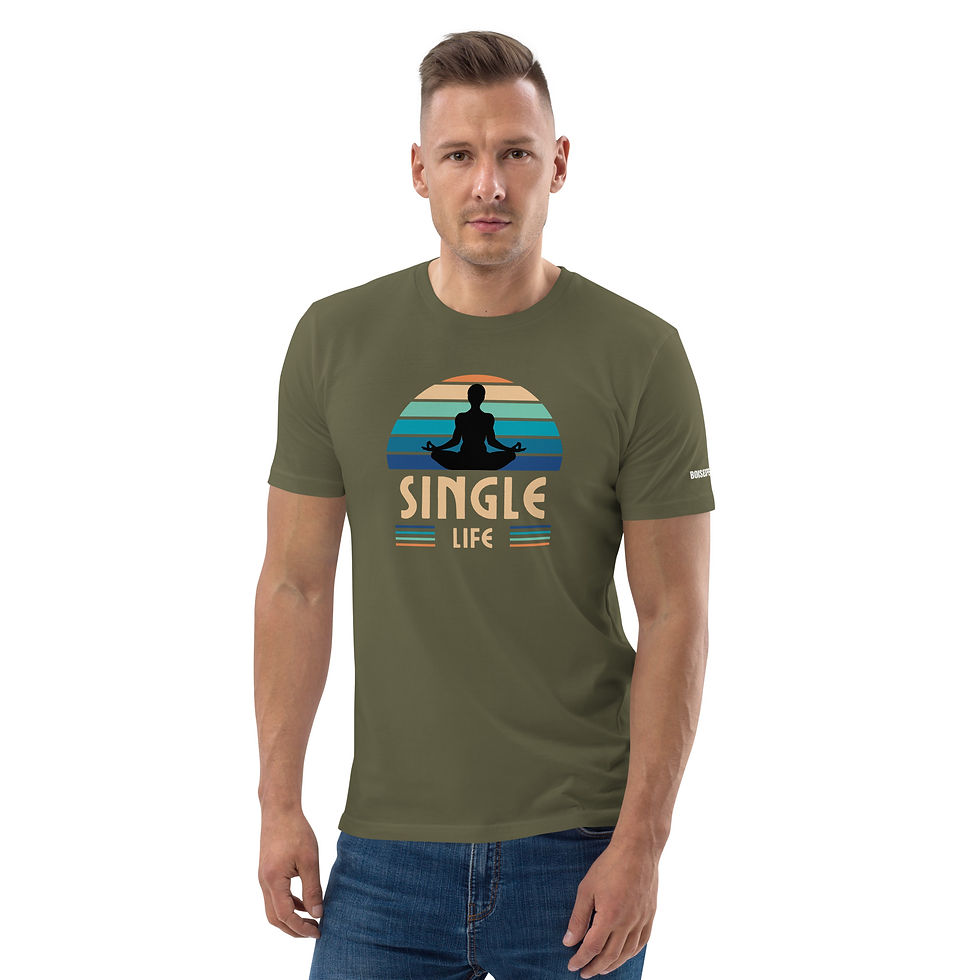 Thumbnail: Unisex organic cotton t-shirt Single Life