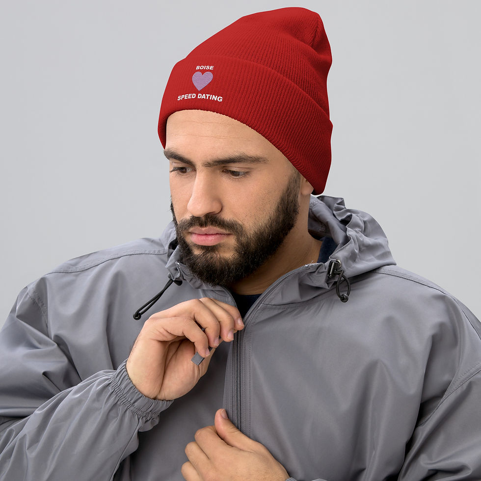 Thumbnail: Cuffed Boise Speed Dating Logo Beanie
