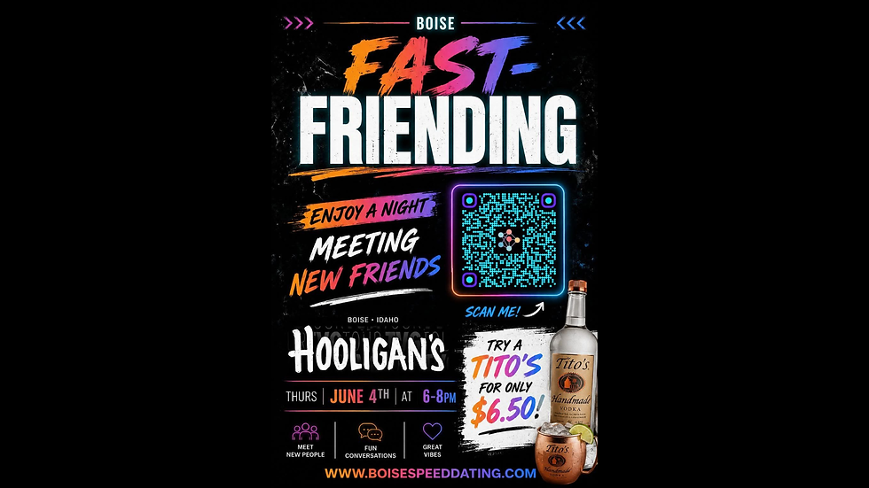 🍔🎱 FAST-FRIENDING BOISE @ Hooligans