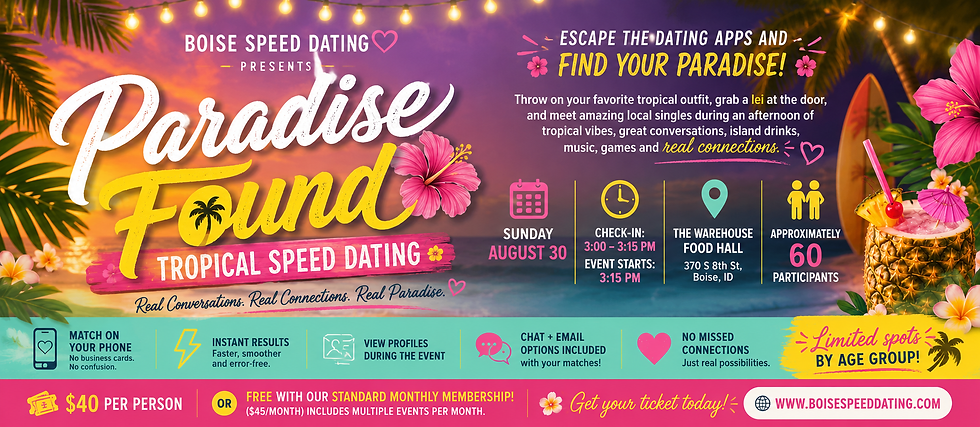 🌴 Paradise Found: Tropical Speed Dating 🌺