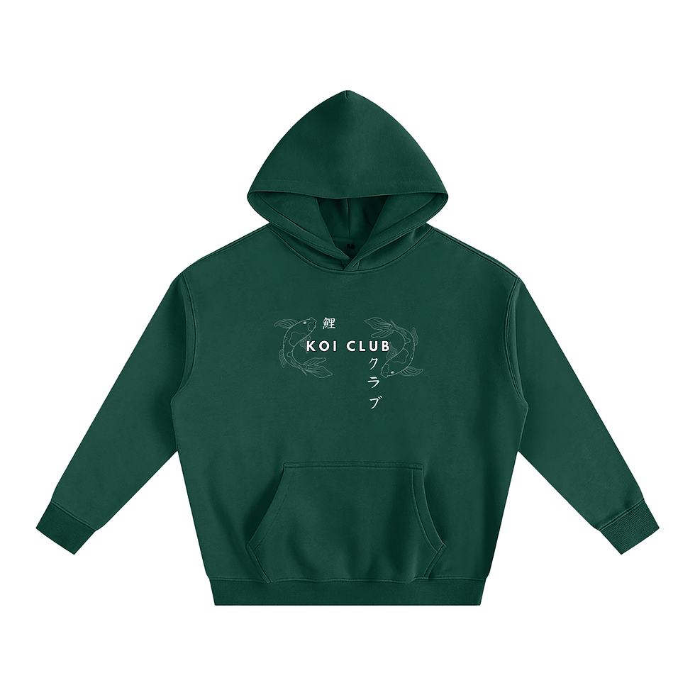 Thumbnail: [ESSENTIALS] Oversize Fleeced Hoodie With Front Logo