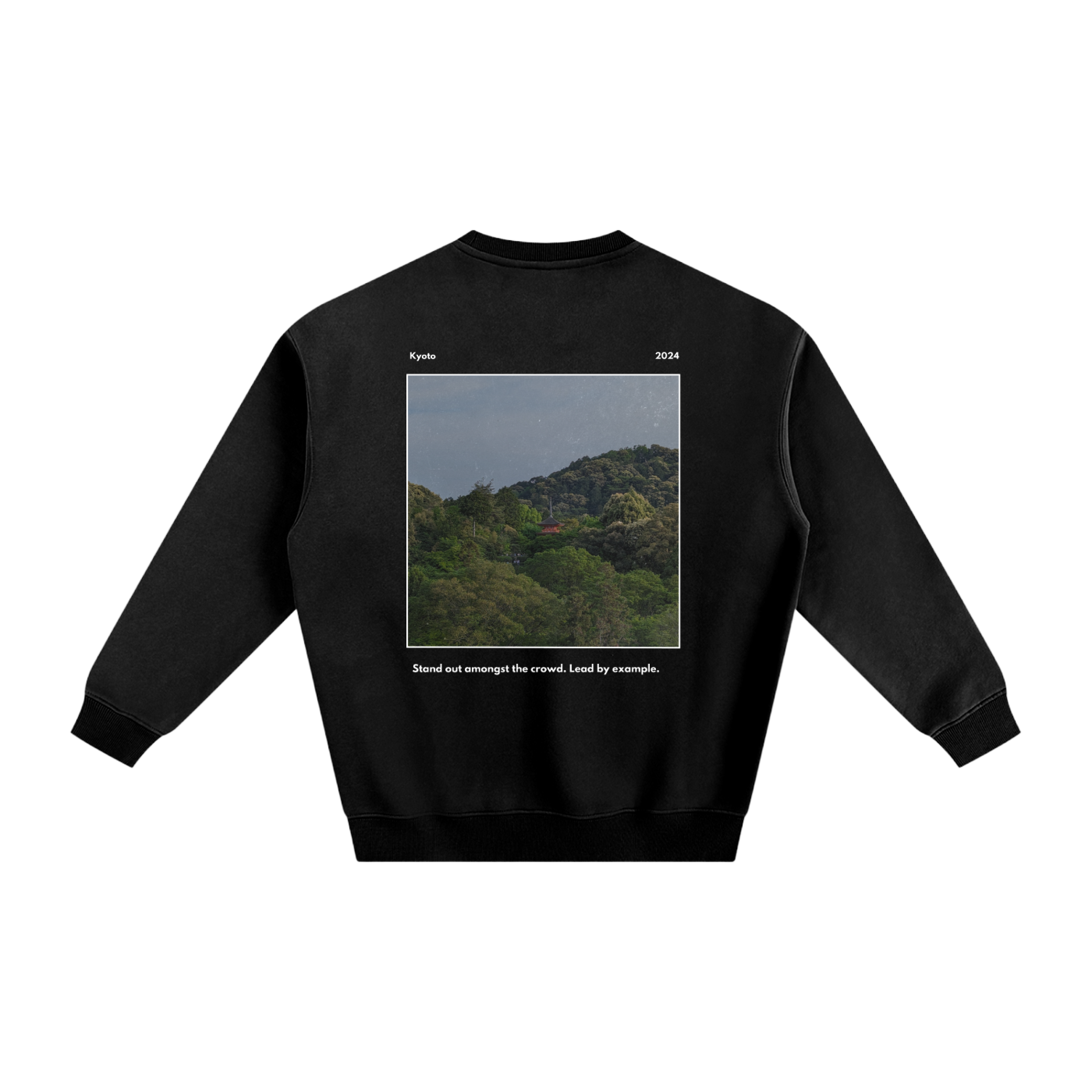 [ORANGE PAGODA] Fleeced Sweatshirt
