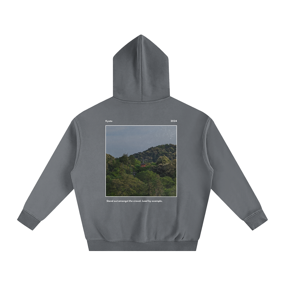 Thumbnail: [ORANGE PAGODA] Oversize Fleeced Hoodie