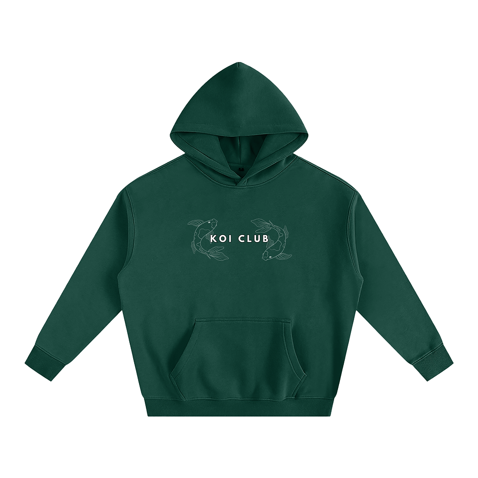 Thumbnail: [ORANGE PAGODA] Oversize Fleeced Hoodie