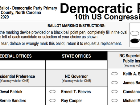 Democratic Sample Ballots for Primary