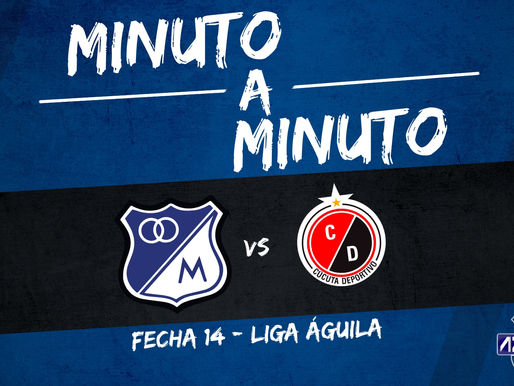 Min a min: MILLONARIOS 1-0 Cúcuta Deportivo