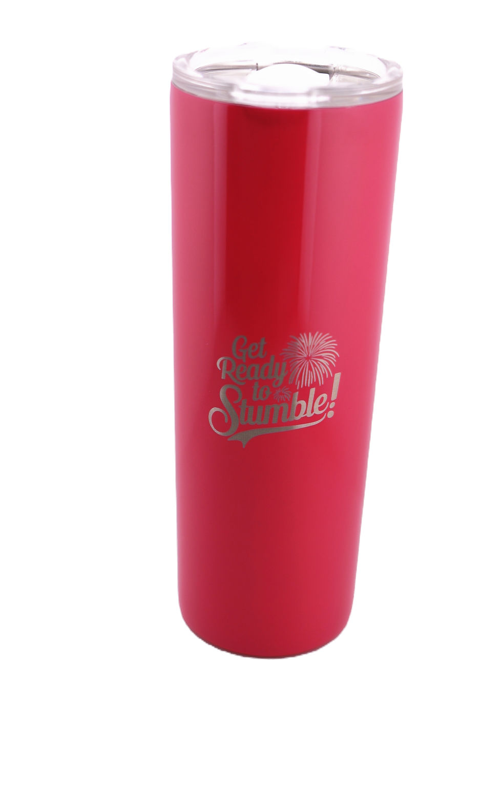 Thumbnail: Skinny Tumbler - Get Ready to Stumble - Dark Pink/Red
