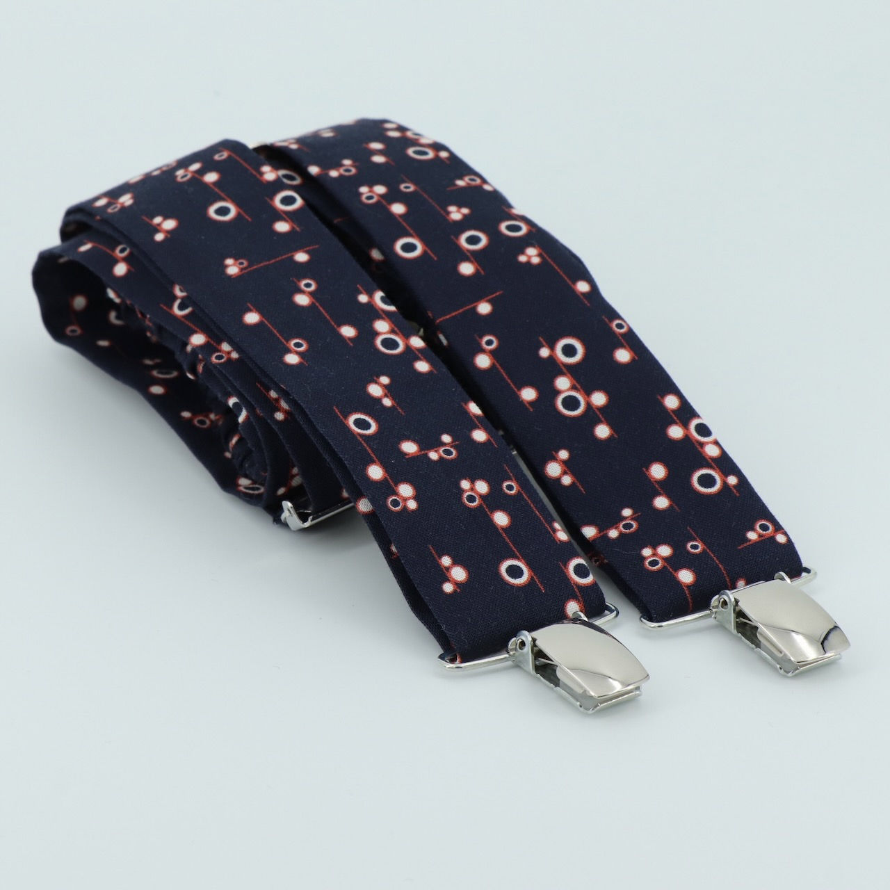 Bretelles Broderie marine