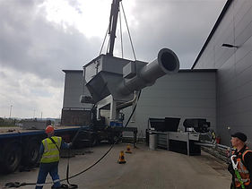 installing waste compactor