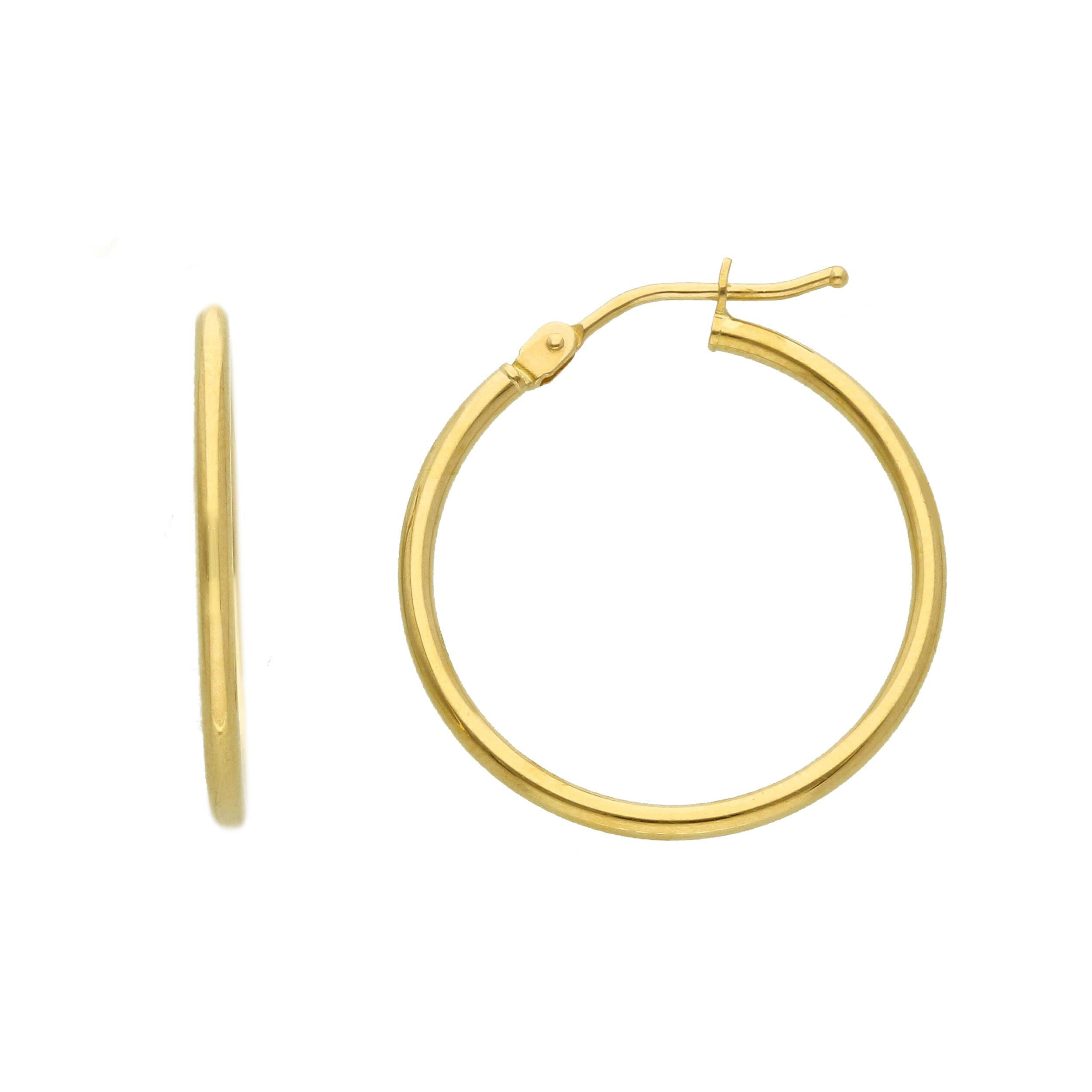 Oro 18 kt - ORECCHINO OG. 1.5MM-DIA20 - ORO GIALLO - Ø 20mm