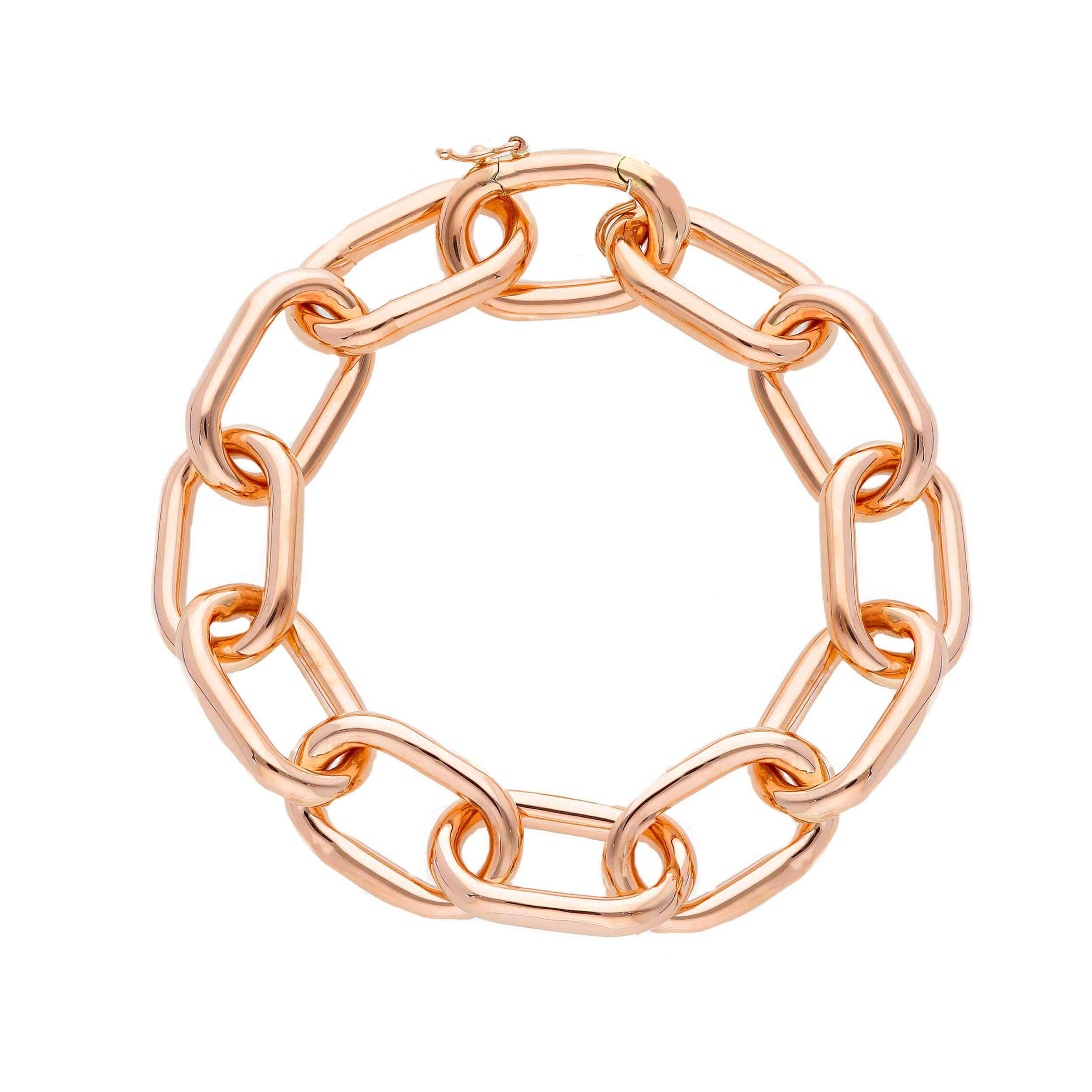 Oro 18 kt - BRACCIALE MAGLIA OR - ORO ROSA - 20cm