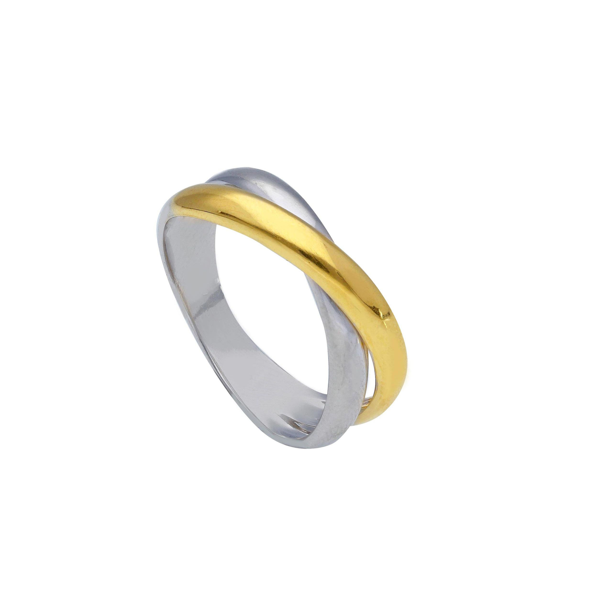 Oro 18 kt - ANELLO OGB MULTIFILO - ORO GIALLO E BIANCO