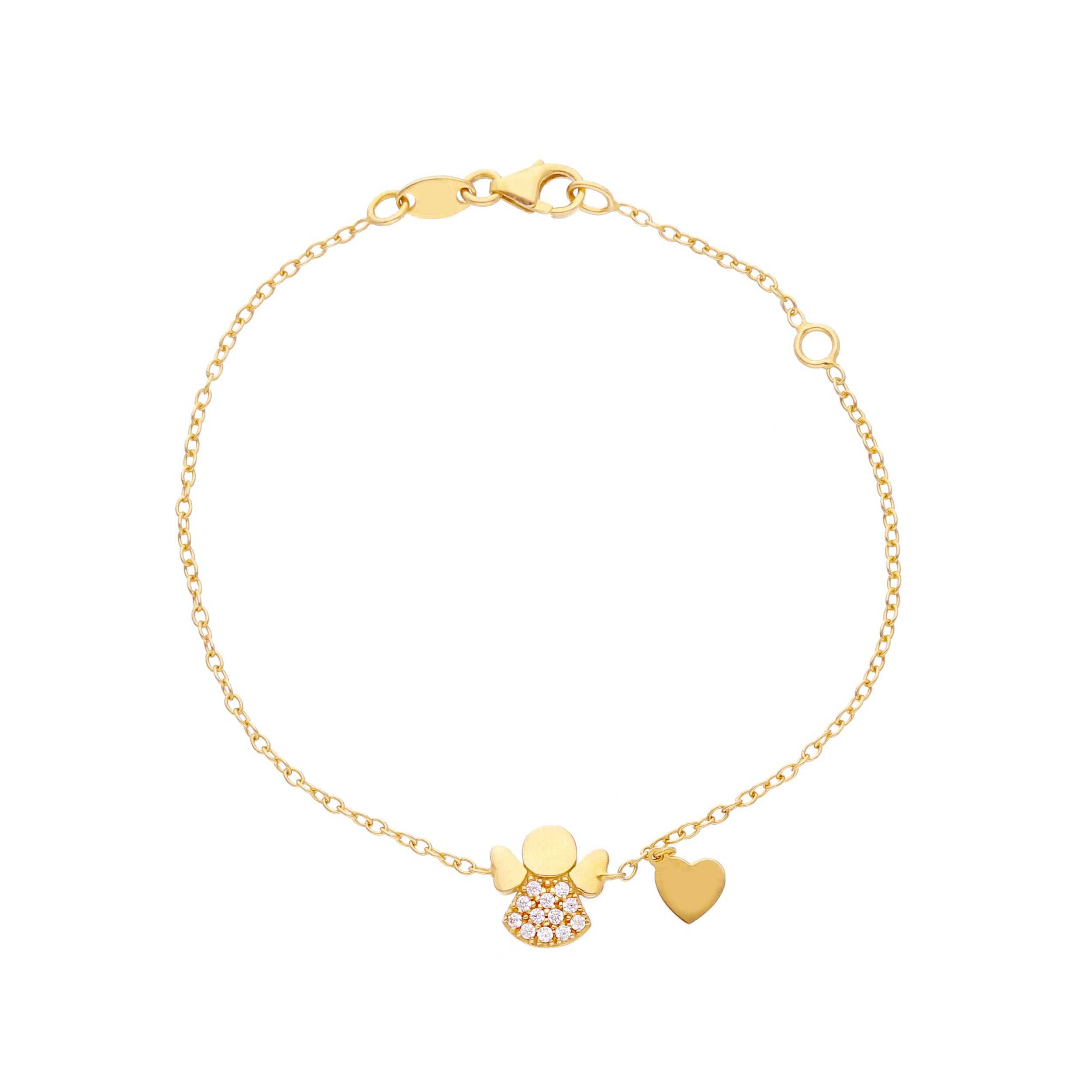 Oro 18 kt - BRACCIALE OG ANGIOLETTO - ORO GIALLO