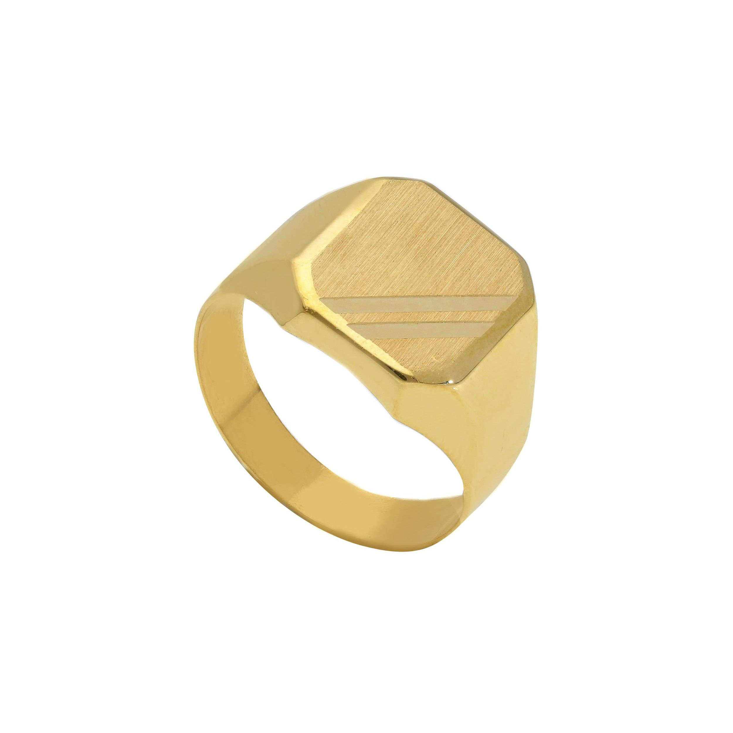 Oro 18 kt - ANELLO UOMO FODERATO OG - ORO GIALLO