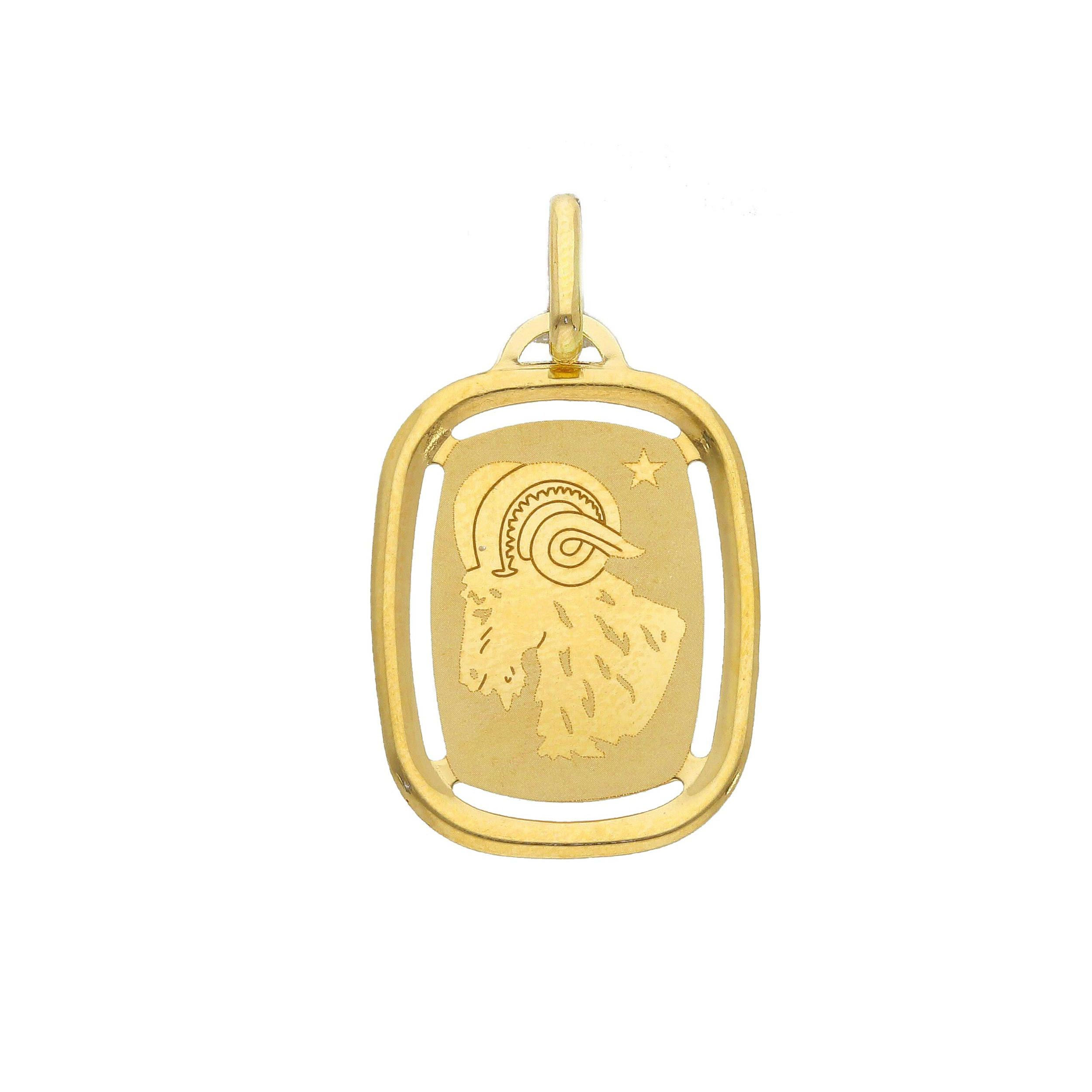 Oro 18 kt - ZODIACO OG LASER ARIETE - ORO GIALLO - Ariete