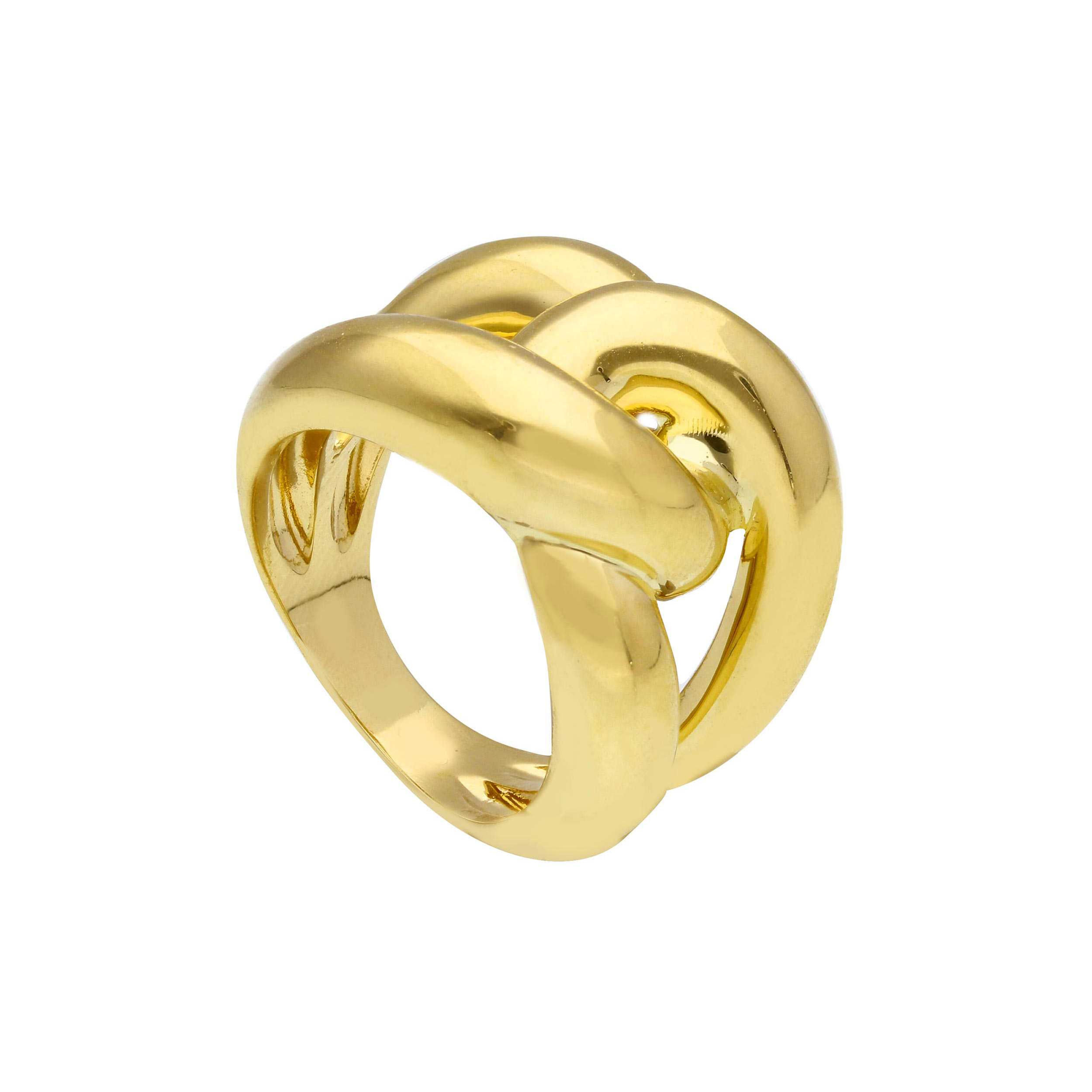 Oro 18 kt - ANELLO OG CON INTRECCIO CENTRALE - ORO GIALLO