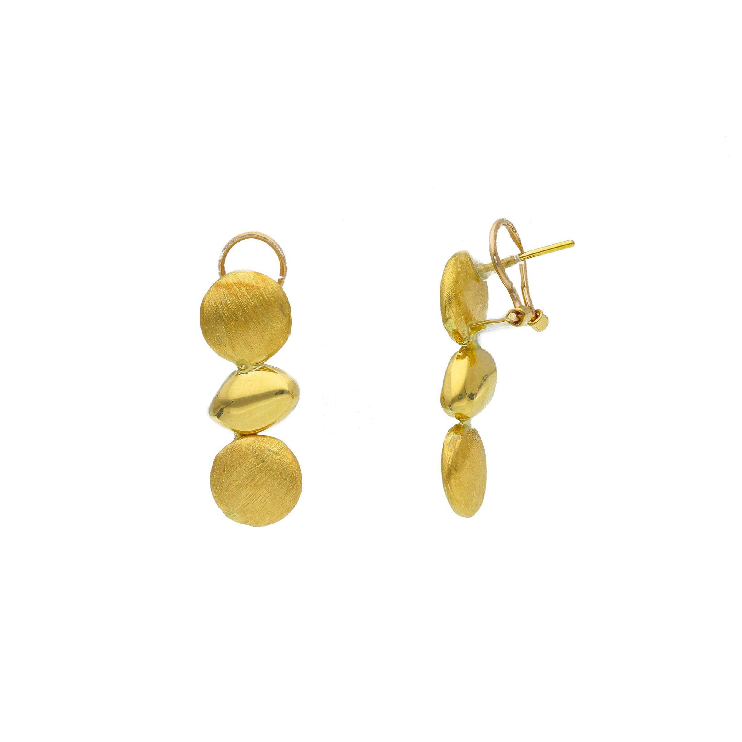 Oro 18 kt - ORECCHINO PENDENTE OG. - ORO GIALLO