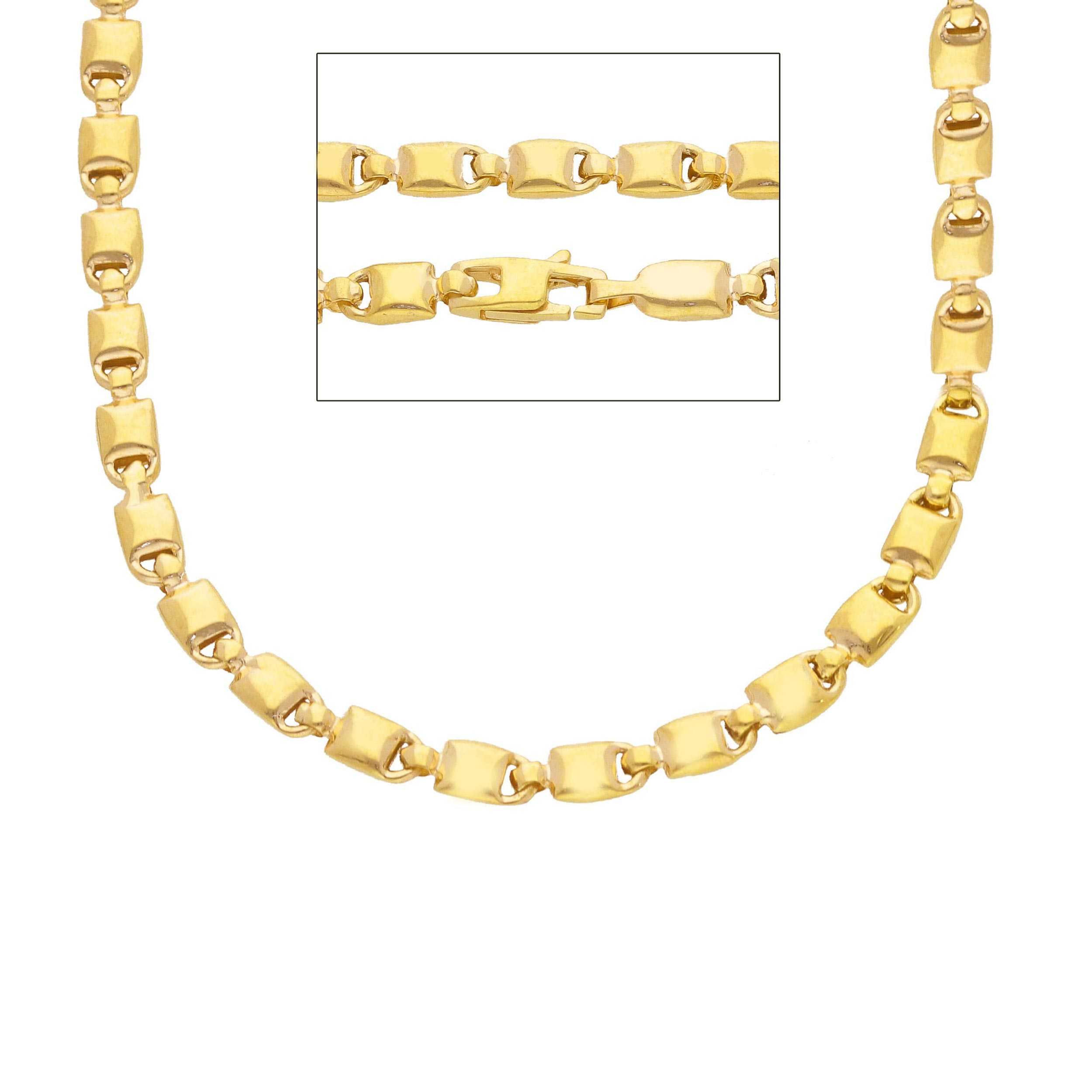 Oro 18 kt - CATENA MAGLIA FANTASIA CM 50 - ORO GIALLO - 50cm