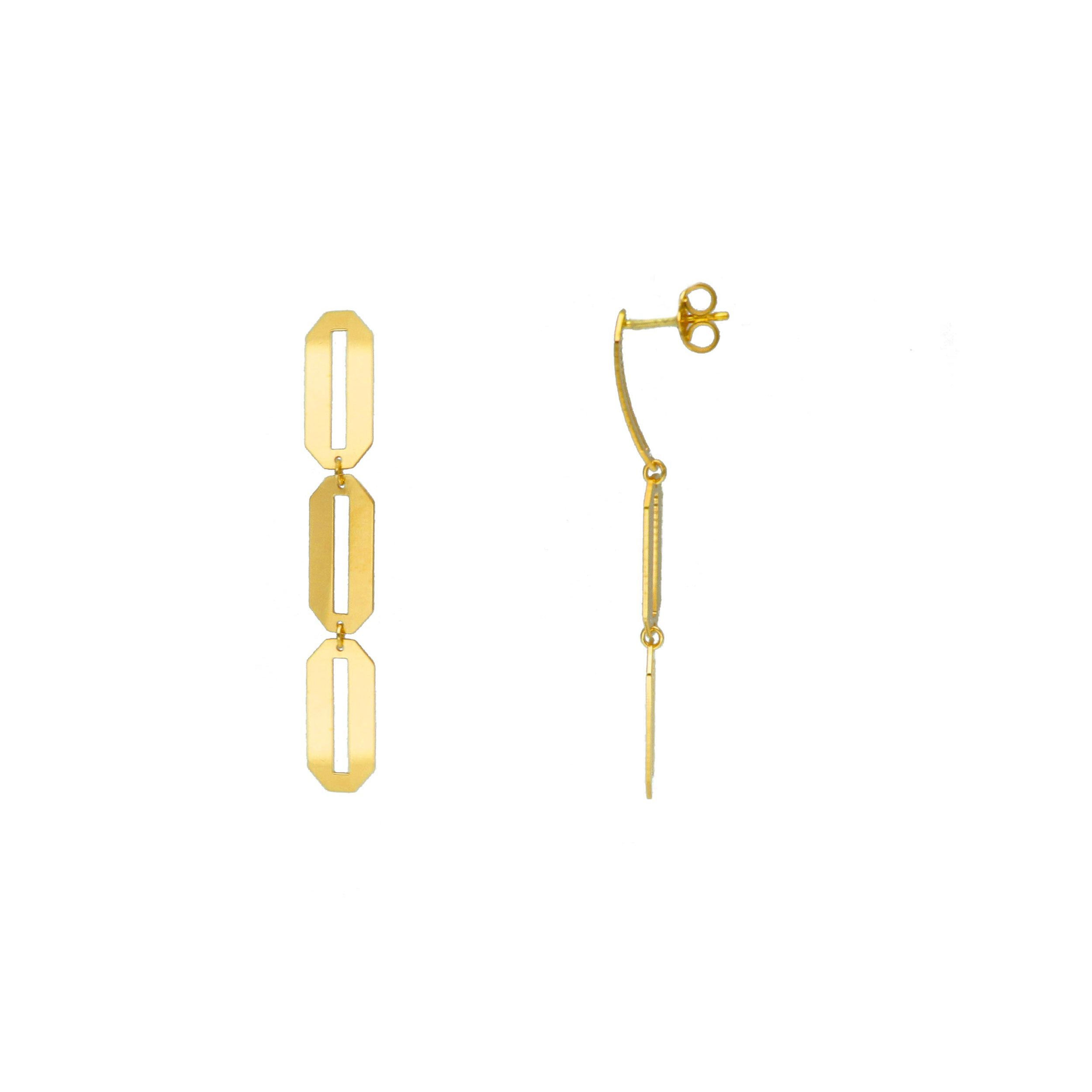 Oro 18 kt - ORECCHINI PENDENTI OG - ORO GIALLO