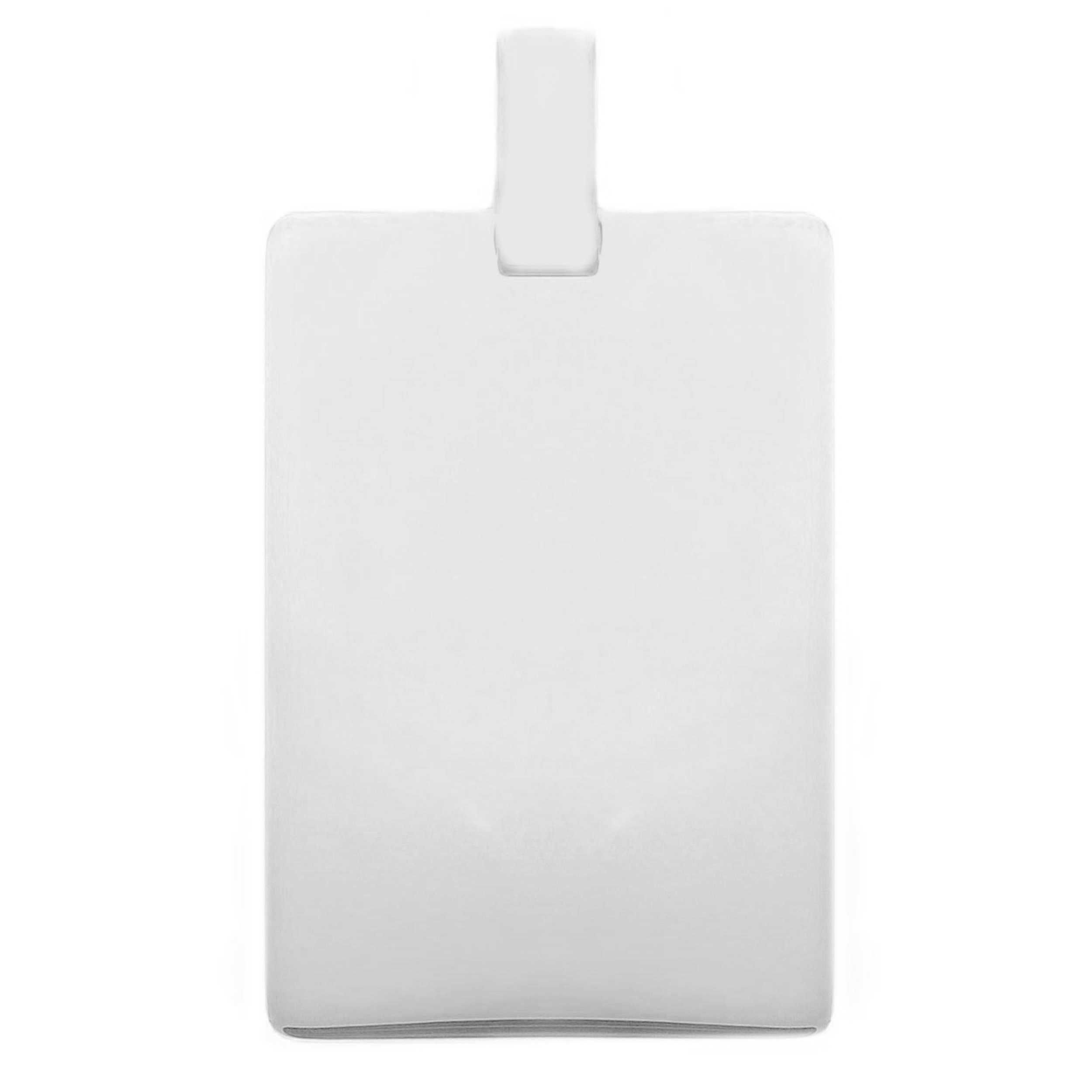 Oro 18 kt - MEDAGLIA LUCIDA RETTANGOLARE OB - ORO BIANCO - 25-35mm