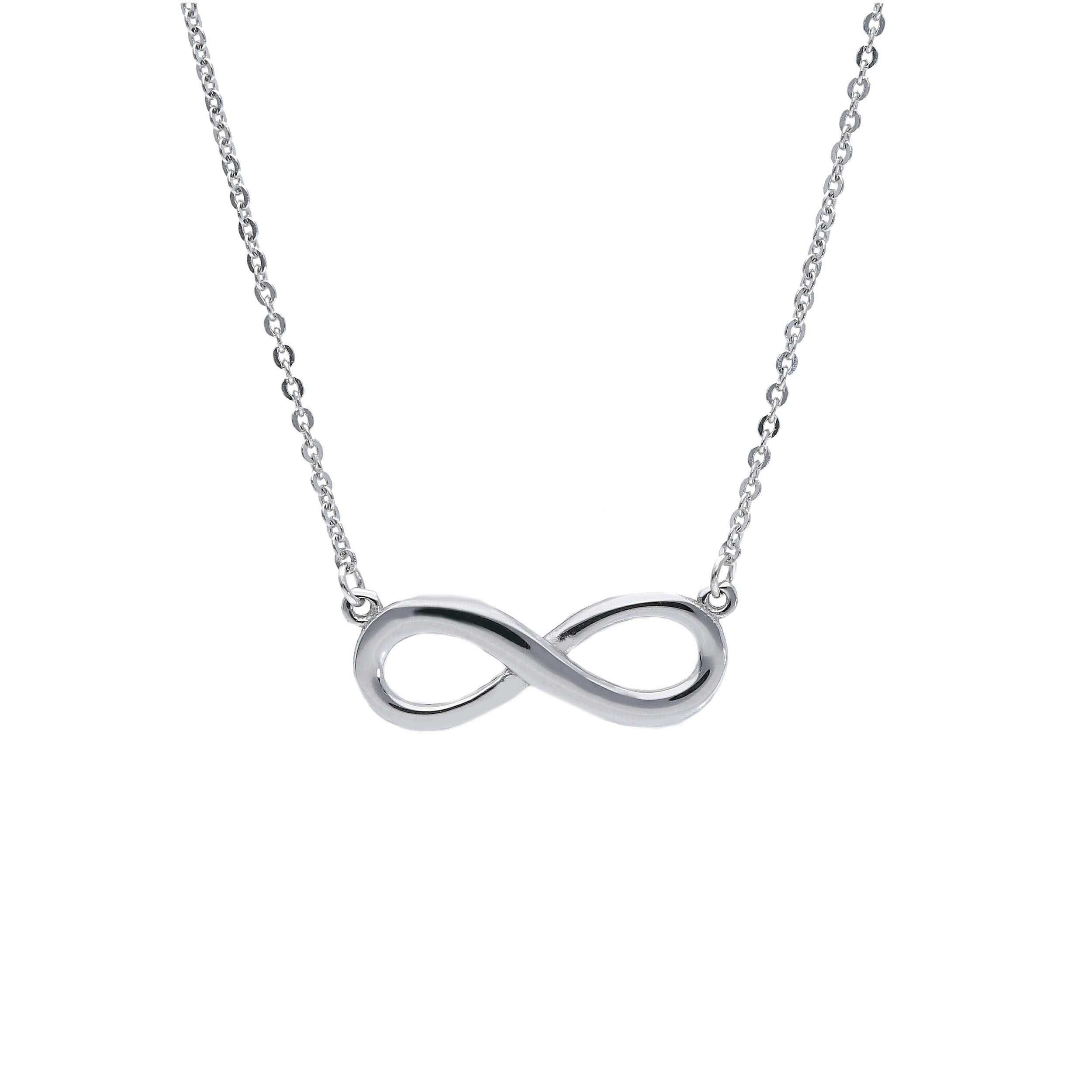 Oro 18 kt - GIROCOLLO OB INFINITO - ORO BIANCO - 45cm