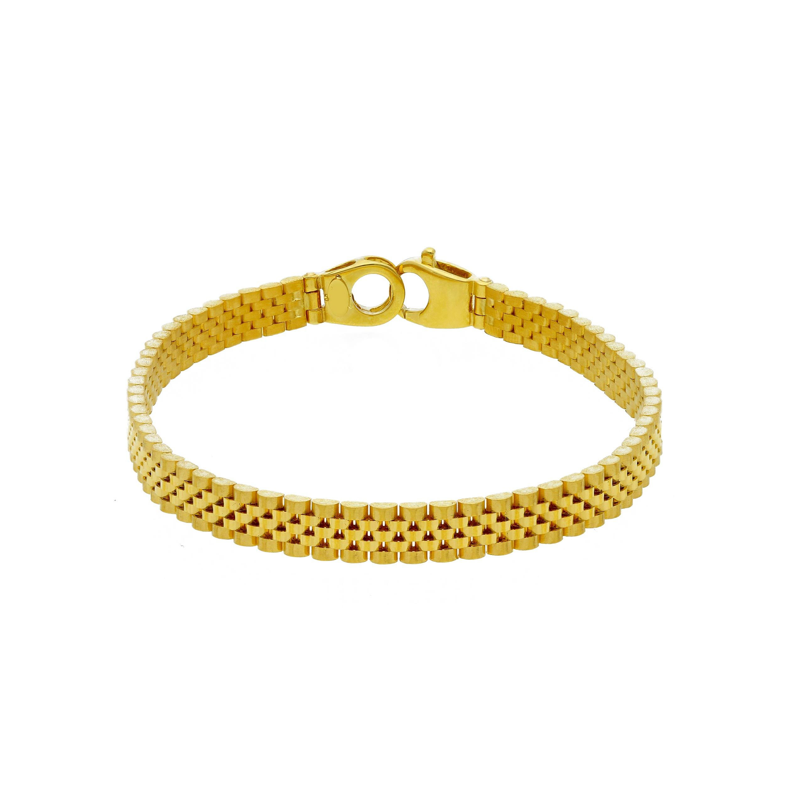 Oro 18 kt - BRACCIALE UOMO OG JUBILE CM 19 - ORO GIALLO - 19cm