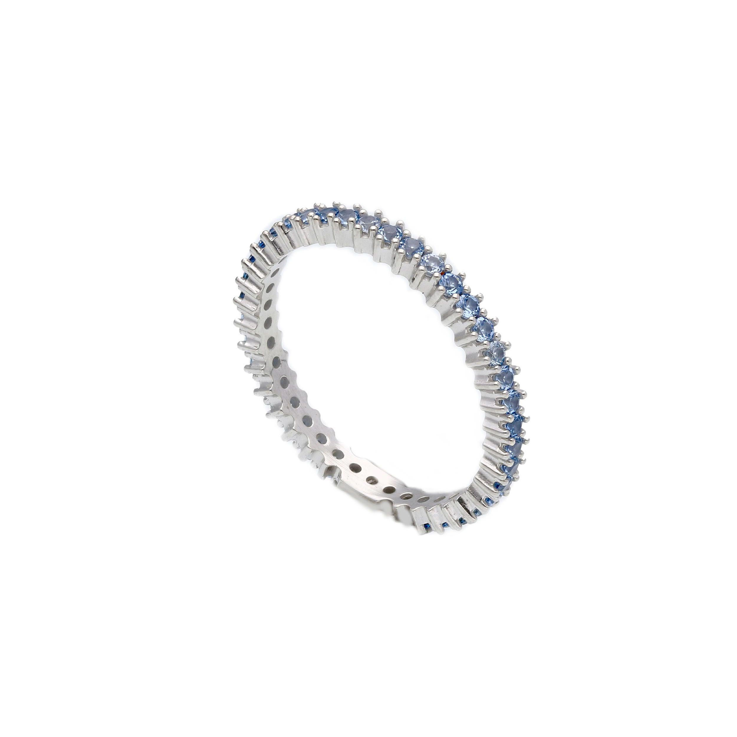 Oro 18 kt - FEDINA TUTTO GIRO ORO BIANCO TOPAZIO AZZURRO - ORO BIANCO