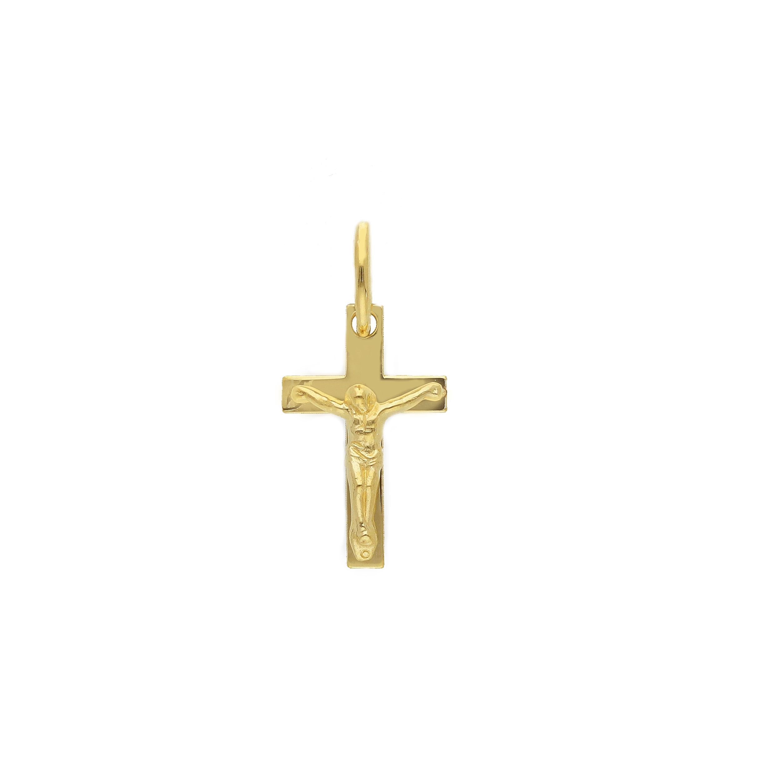 Oro 18 kt - CROCE OG CON CRISTO OG - ORO GIALLO