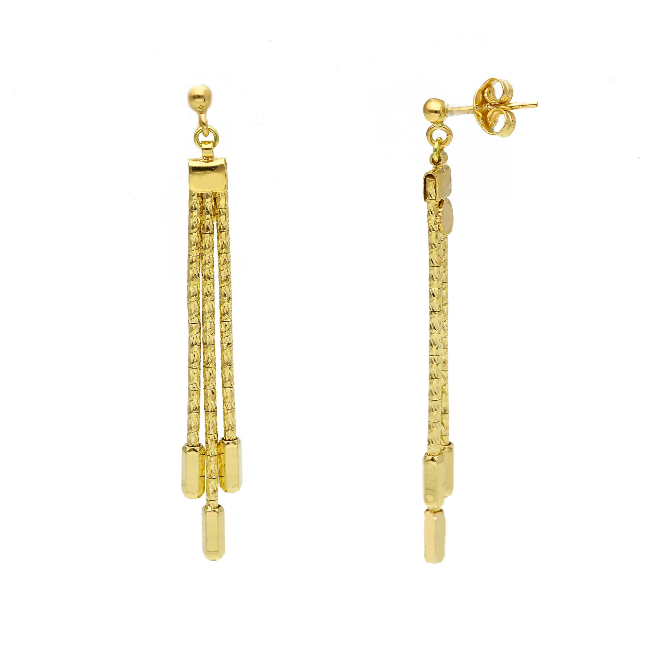 Oro 18 kt - ORECCHINI PENDENTI OG - ORO GIALLO